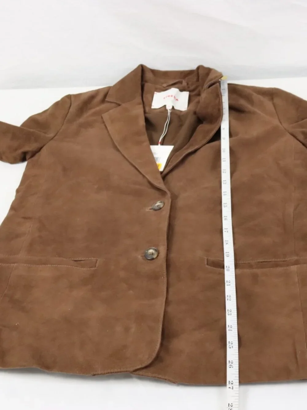 XiRENA Elodie Blazer in Marron Brown Goat Suede - Women's Size XS